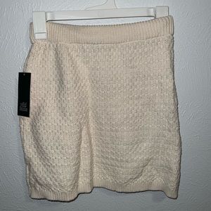 Crochet mini skirt
